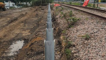 retaining sheet piling walls