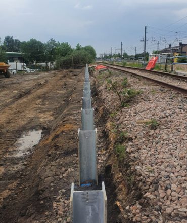 retaining sheet piling walls