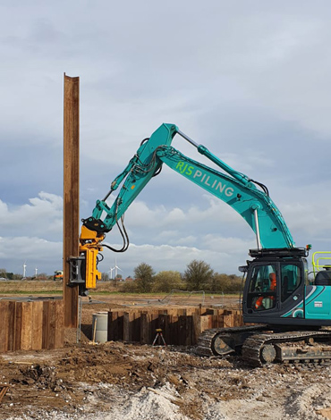 rjs piling- offering sheet piling services