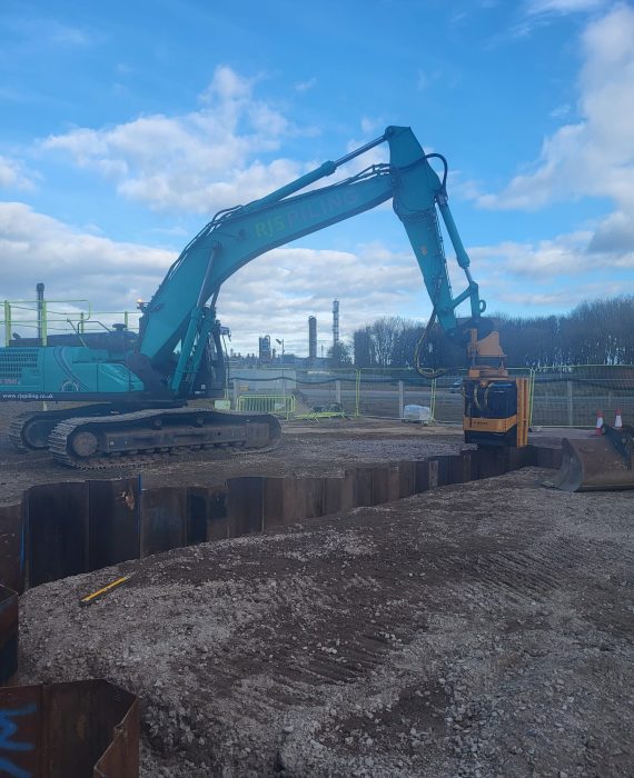 uk sheet piling contractor offering steal sheet piling